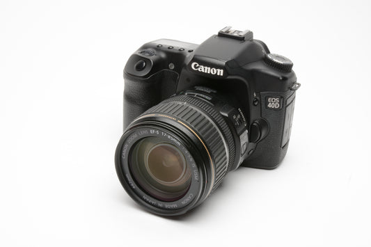 Canon EOS 40D DSLR w/17-85mm f4-5.6, Batt+charger+strap, 5001 Acts, Nice!