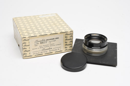 Kodak Ektanon 161mm 4.5 Enlarging Lens w/Lens board and RR, Good!