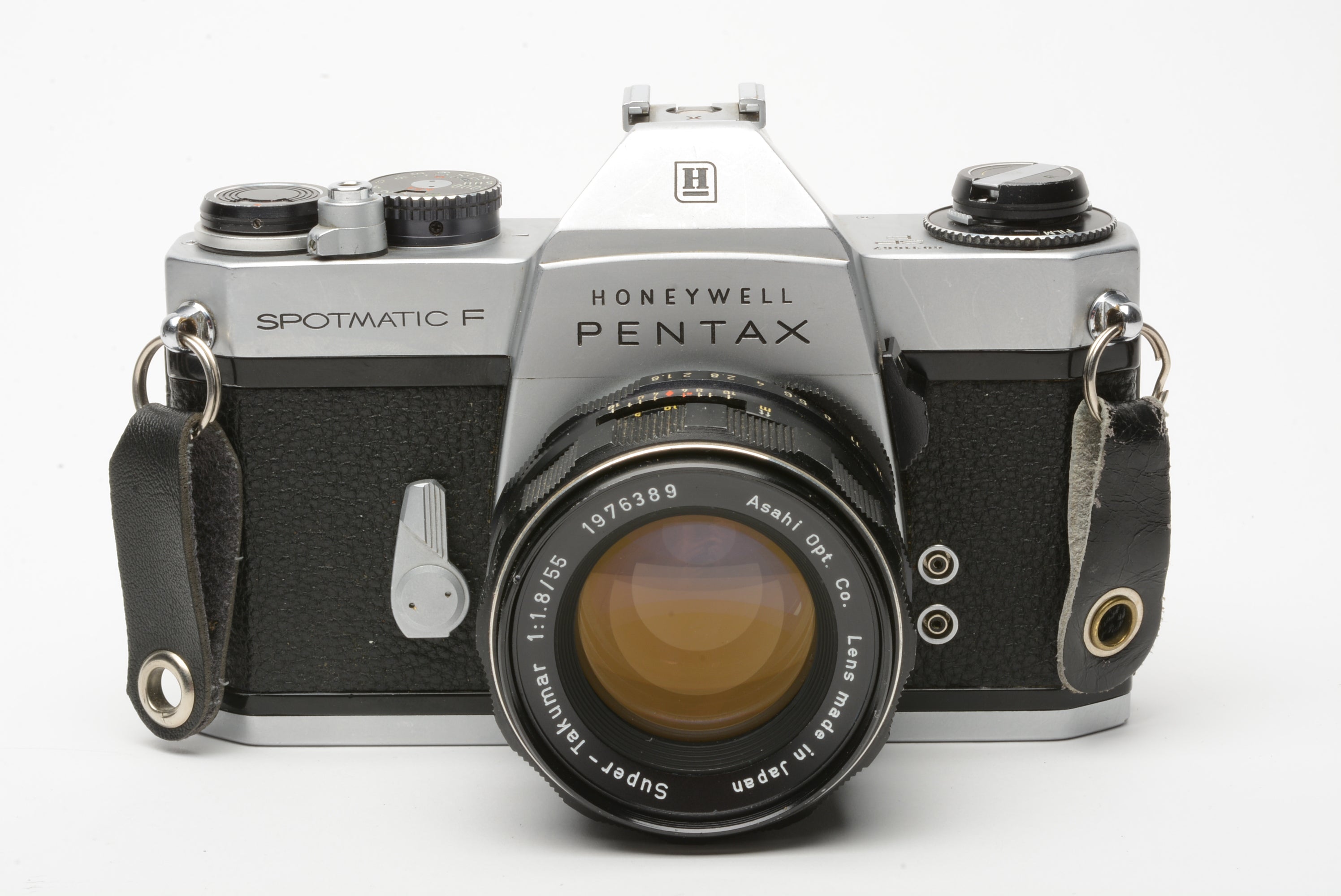 Pentax Spotmatic SP F 35mm SLR w/55mm f/1.8 lens, New Seals