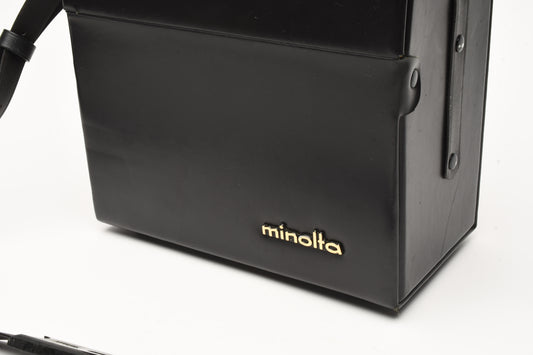 Minolta Black SRT Series Hard Leather Bag Carrying Case, Clean!