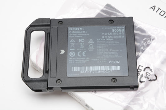 Sony Atom X 500GB SSD Media SV-MGS50, w/Mini Adapter