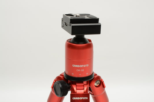 Cambofoto M225+CK30 Tabletop Tripod w/Ball head and QR plate, Great!