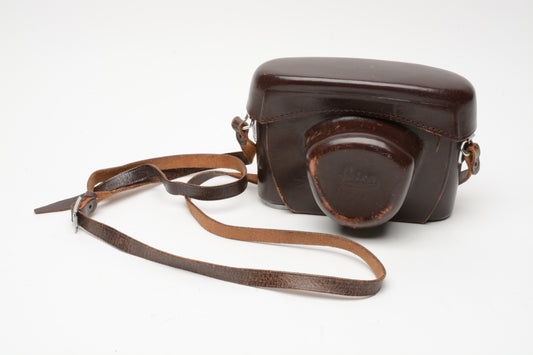 Leica 14528 IDCOO M Brown Leather Eveready Case M3, M2 Bodies, Good