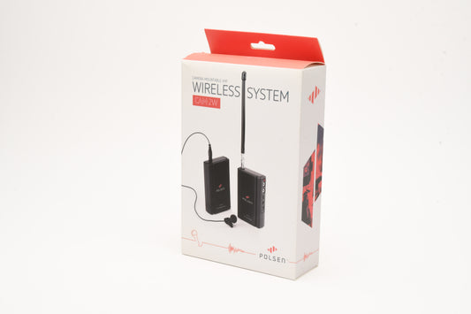Polsen CAM-2W Camera-Mountable VHF Wireless Mic, FM, G1, NIB