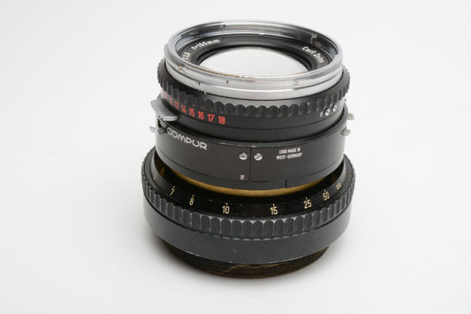 Hasselblad 100mm f3.5 Zeiss Planar C Lens (Black), Modified for 65mm Thread