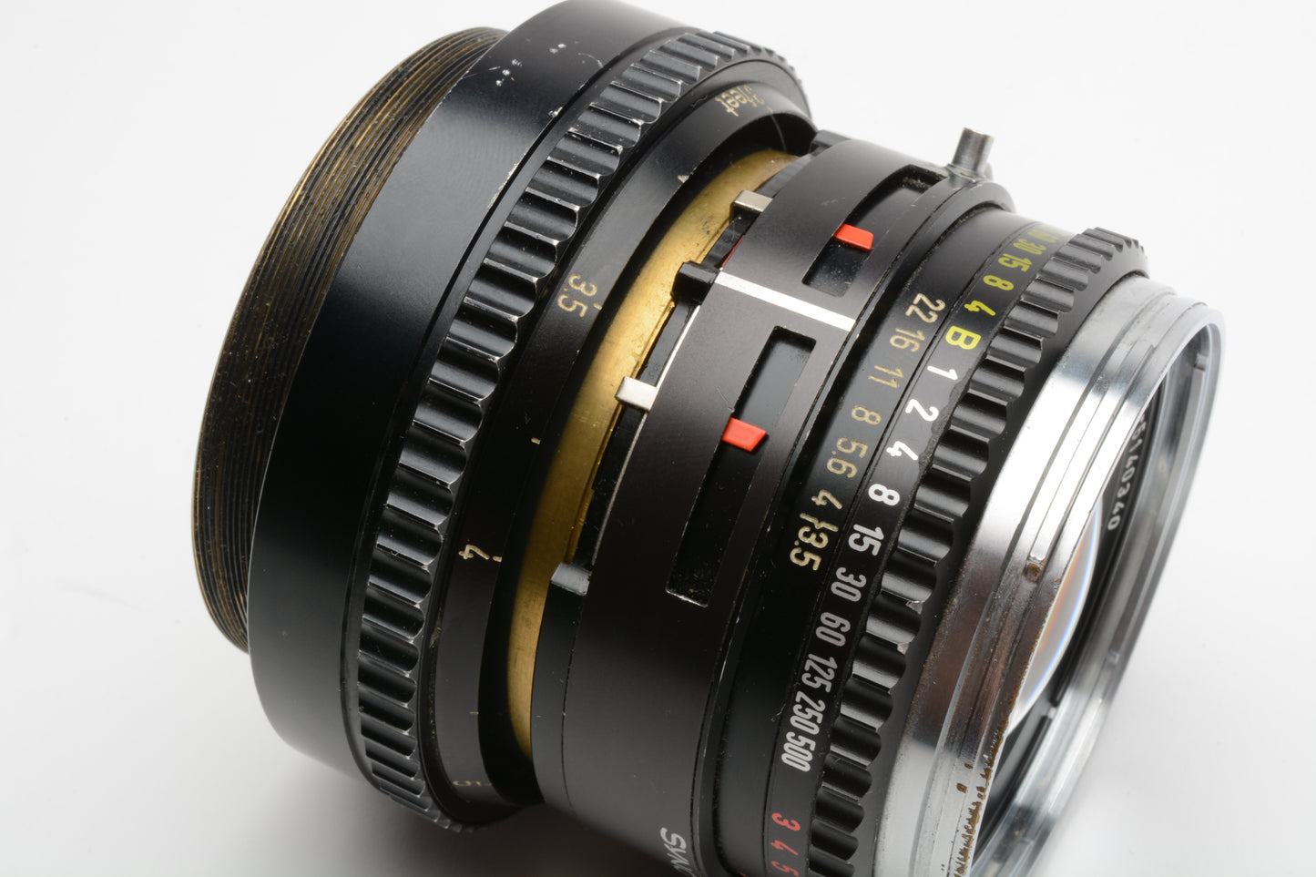 Hasselblad 100mm f3.5 Zeiss Planar C Lens (Black), Modified for 65mm Thread