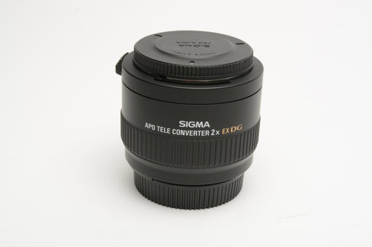 Sigma APO Tele converter 2X EX DG Nikon, Caps + Case, Mint-