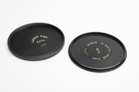 62mm metal filter stack stacker top and bottom pieces, clean