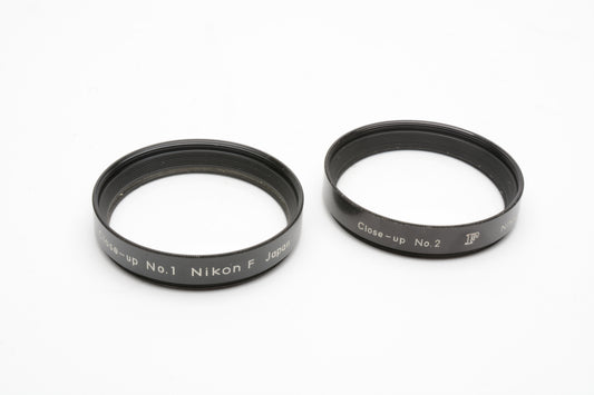 Nikon Close-up filters No.1 & No.2 in pouch, nice and clean