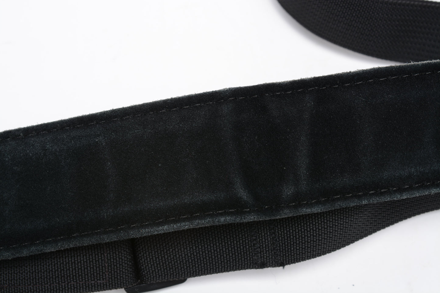 Tamrac N45 black leather foam padded quality camera strap, Clean! Quality