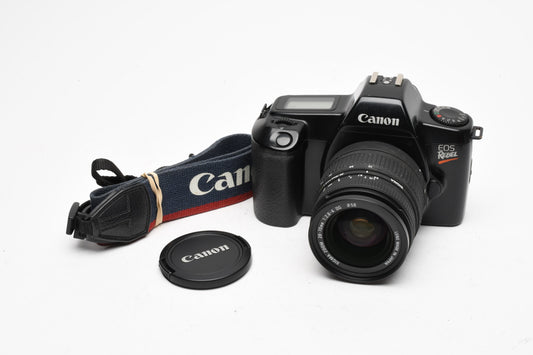 Canon EOS Rebel 35mm SLR w/Sigma AF 28-70mm lens, Strap, Great