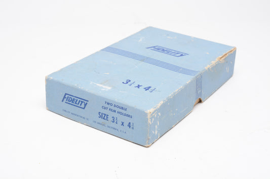 2X Fidelity 3 1/4 x 4 1/4 Cut film sheet film holders NIB, NEVER USED