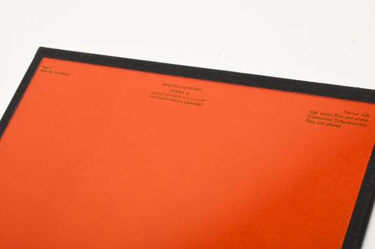 Kodak Type V Series 2 10x12 glass darkroom safelight filter, New, Boxed