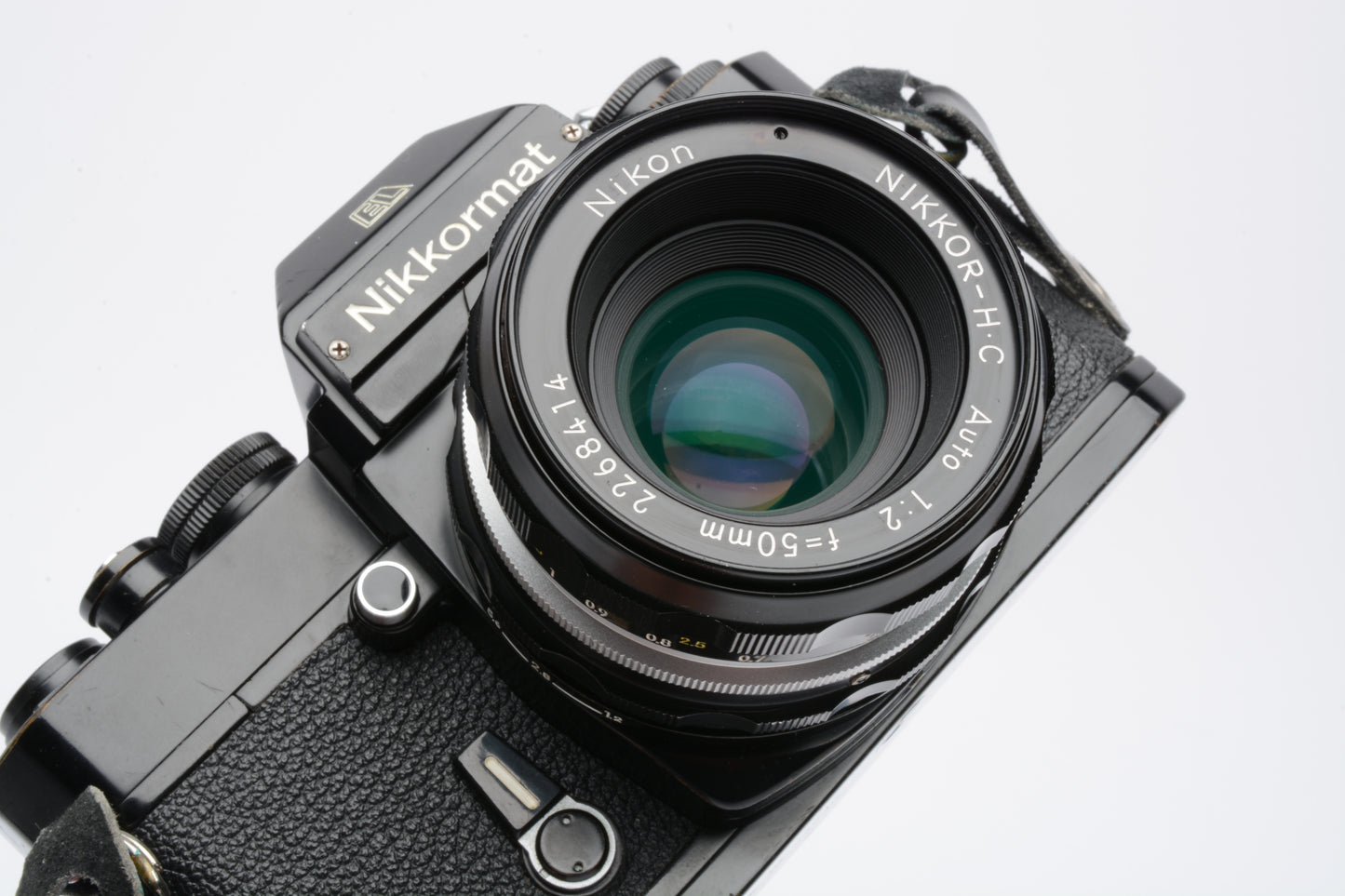 Nikon EL 35mm SLR Black Body w/Nikkor 50mm f2, New seals, Nice!