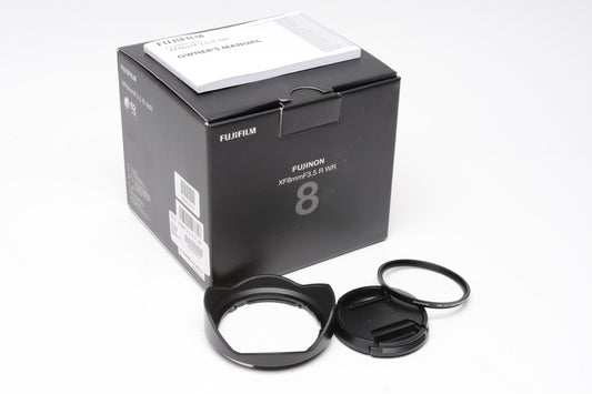 Fujifilm Fujinon XF 8mm f3.5 R WR, Mint, Boxed + UV
