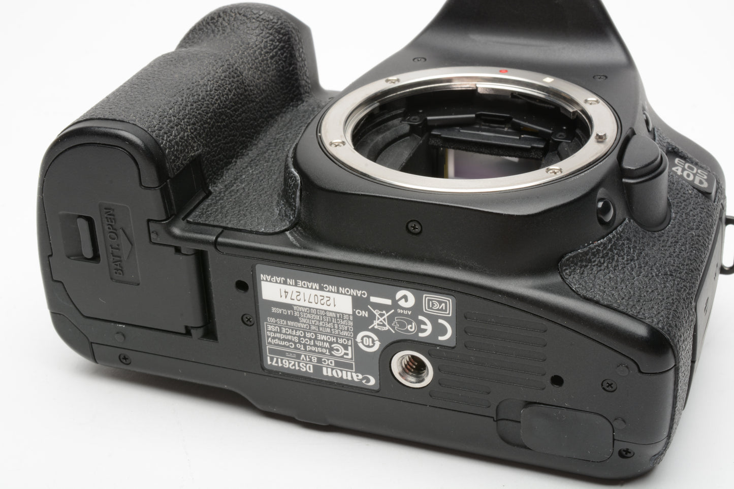 Canon EOS 40D DSLR Body, batt, charger, strap, Only 17K Acts!