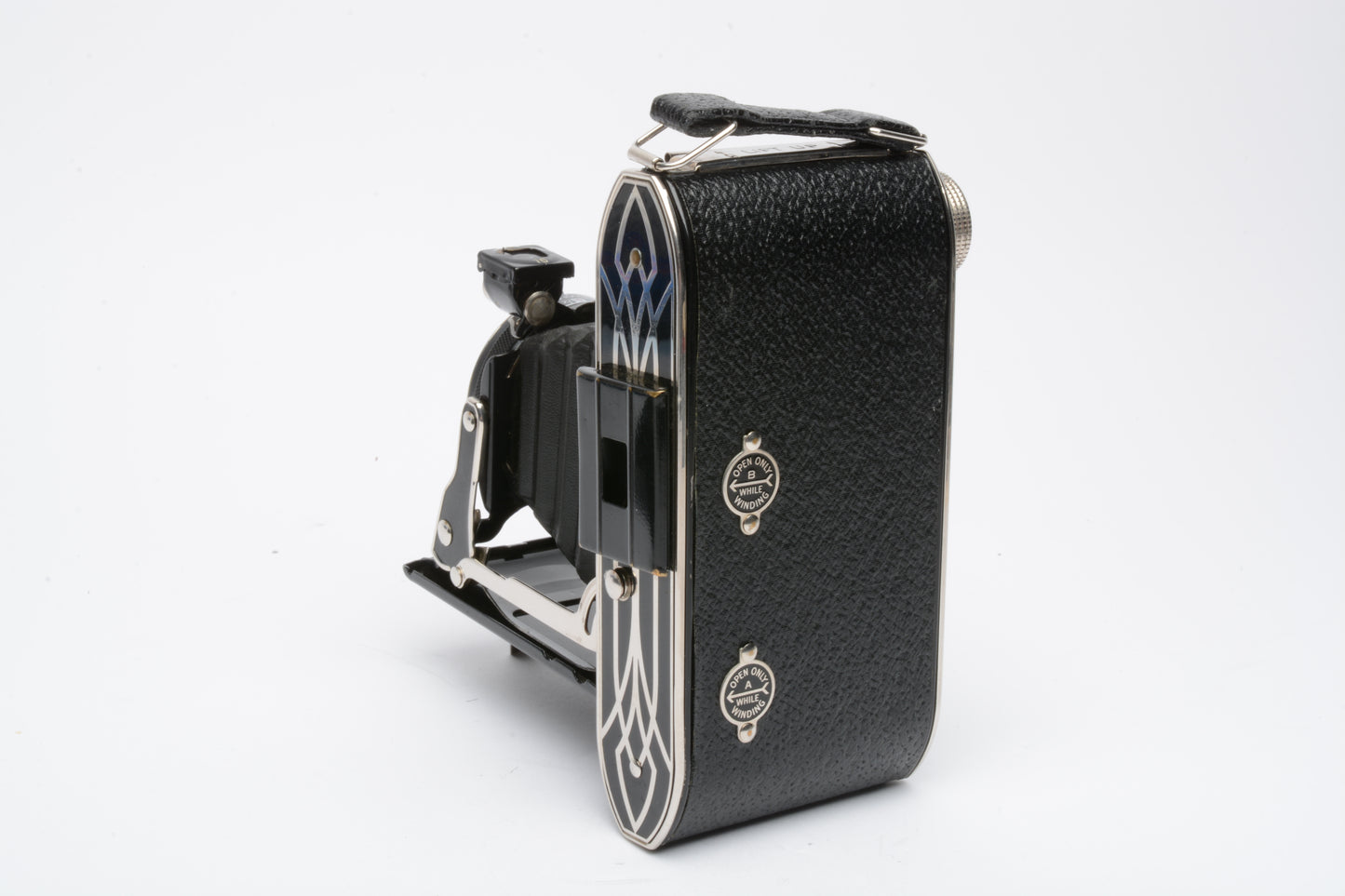 Vintage Agfa PB-20 Tripar Art-Deco camera w/case, shutter works!, very clean