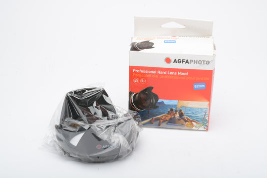Agfa Agfaphoto 62mm petal lens hood, NIB