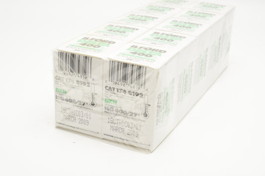 10X Ilford Delta 400 Pro B&W 35mm 135-36 film, Expired 3/2009