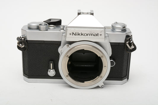 Nikon Nikkormat FT2 35mm SLR Body, New Seals! Very clean and accurate