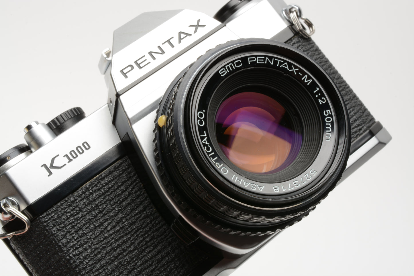 Pentax K1000 35mm SLR w/50mm f2 lens, New seals, strap, Late Version