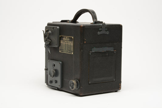 Folmer Graflex R B Series B w/Kodak #32 6 3/8" f4.5 Lens, Nice Vintage