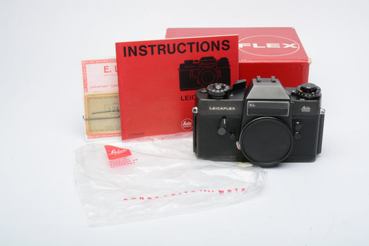 Leica Leicaflex SL Black Body, boxed, CLA'd, very clean, great!