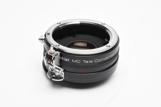 Vivitar 2X-3 MC Teleconverter for Nikon F mount w/caps+case, nice and clean