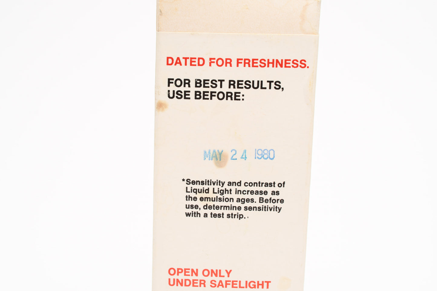 Rockland Liquid Light Photo Emulsion Expired May 1980, New