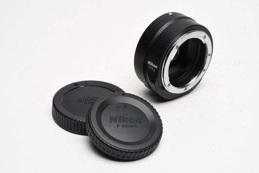 Nikon FTZ II Mount Adapter, caps, Mint-