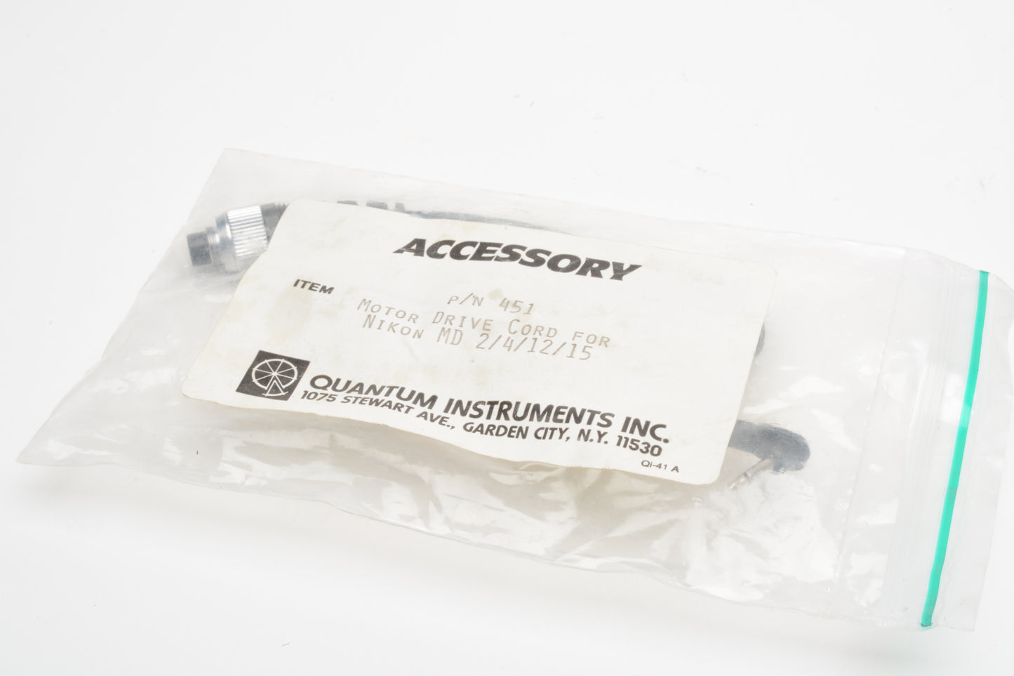 Quantum Instruments coiled MD Cord P/N 451 for MD2, 4, 12, 15, N8008s, F4s
