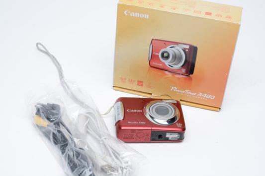 Canon PowerShot A480 10MP Digital Point&Shoot camera, Clean, Tested