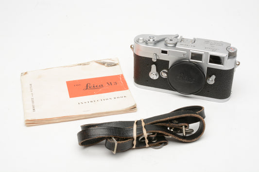 Leica M3 DS Double Stroke Rangefinder Camera Body Chrome, Full CLA, 6M Warranty