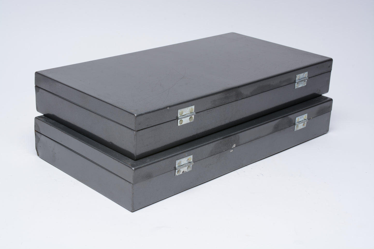 2x Gray Slide Files - Each Holds 150 2”x2” 35mm Slides, Clean