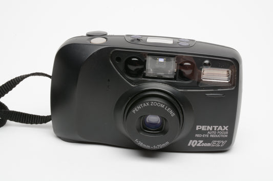 Pentax IQZoom EZY 35mm Point&Shoot camera, strap, tested