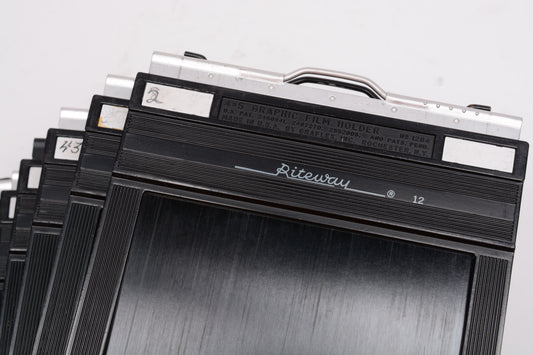 6X 4x5 Graphic Riteway Film holder sheet film holders #1284, Very clean