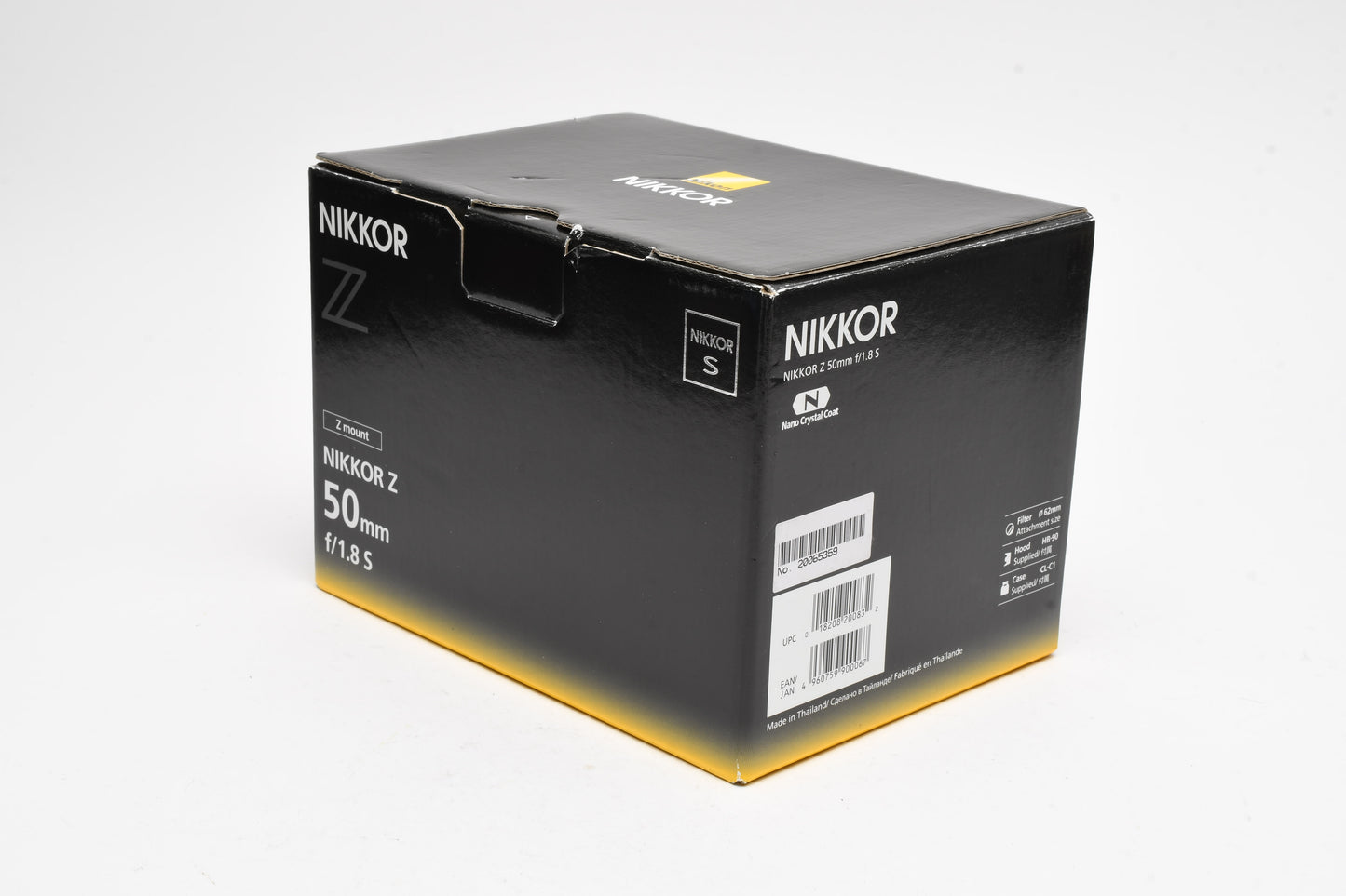 Nikon Nikkor Z 50mm f1.8S N Prime lens, Hood, USA, Boxed