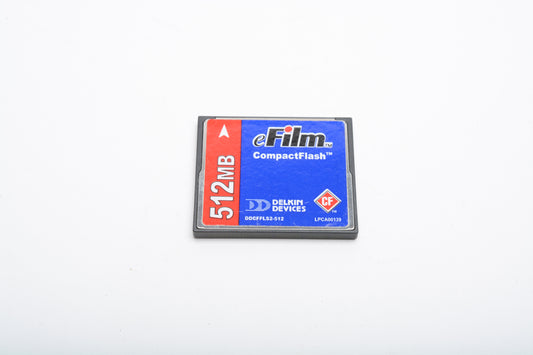 Delkin Devices eFilm 512MB CF Card w/ jewel case, formatted