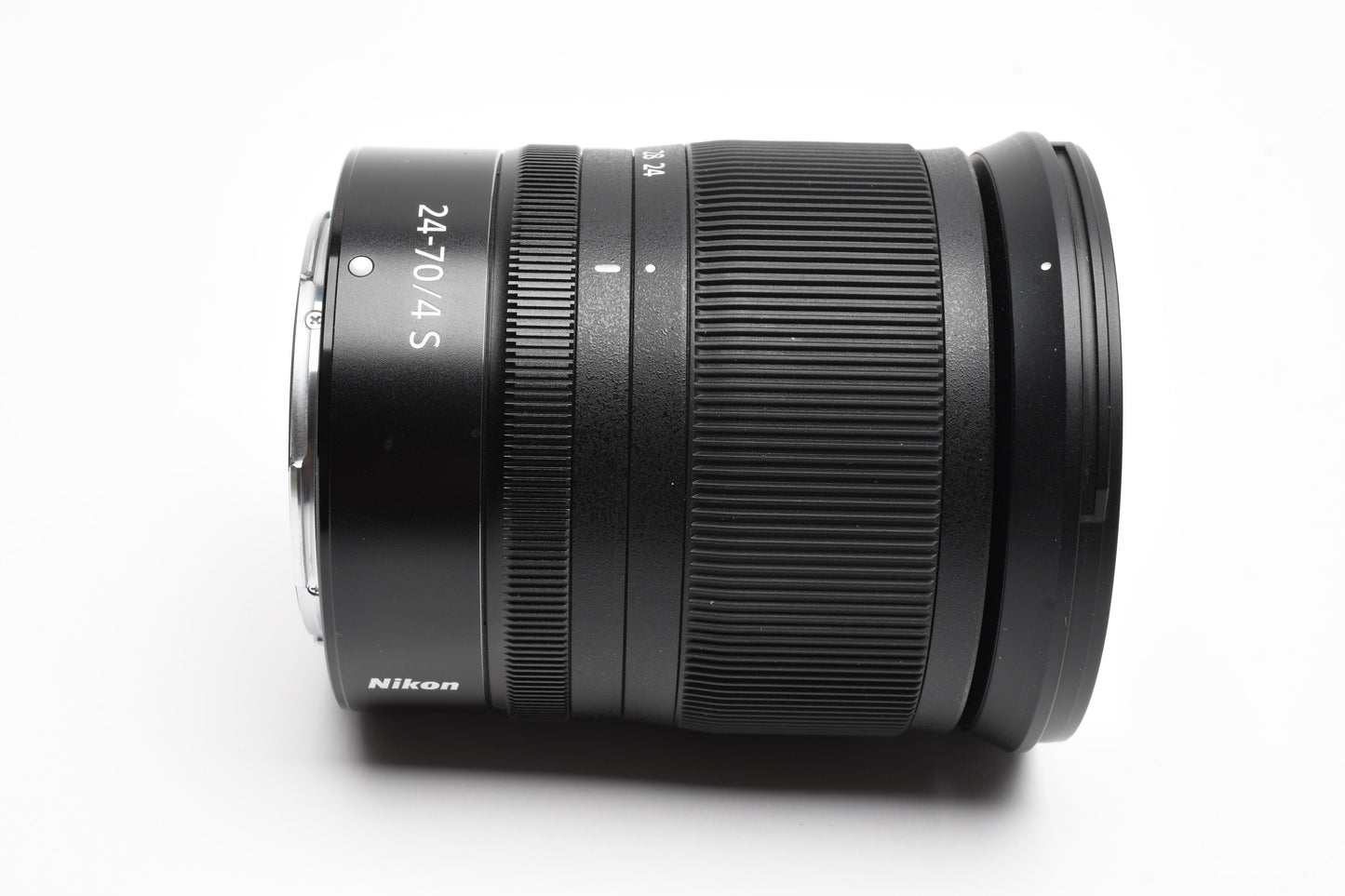 Nikon Nikkor Z 24-70mm f4 S zoom lens, Hood, Gently used, Mint-