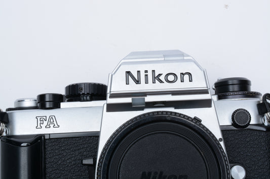 Nikon FA 35mm SLR Black Chrome only w/New seals, tested, Great!