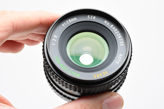 Sears 28mm f2.8 MC wide angle lens w/1:4 Macro for Pentax PK mount