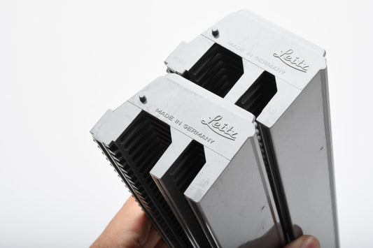 2X Leica Leitz straight trays for 50 35mm slides, Clean