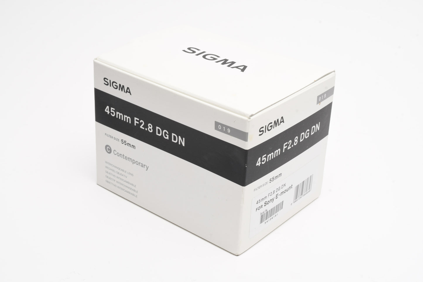 Sigma 45mm f2.8DG DN Contemporary for Sony E-Mount, Mint, Boxed, USA