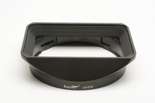 Haoge LH-X16 Rectangular Metal Lens Hood w/Cap for Fujifilm XF 16mm F1.4 R WR lens