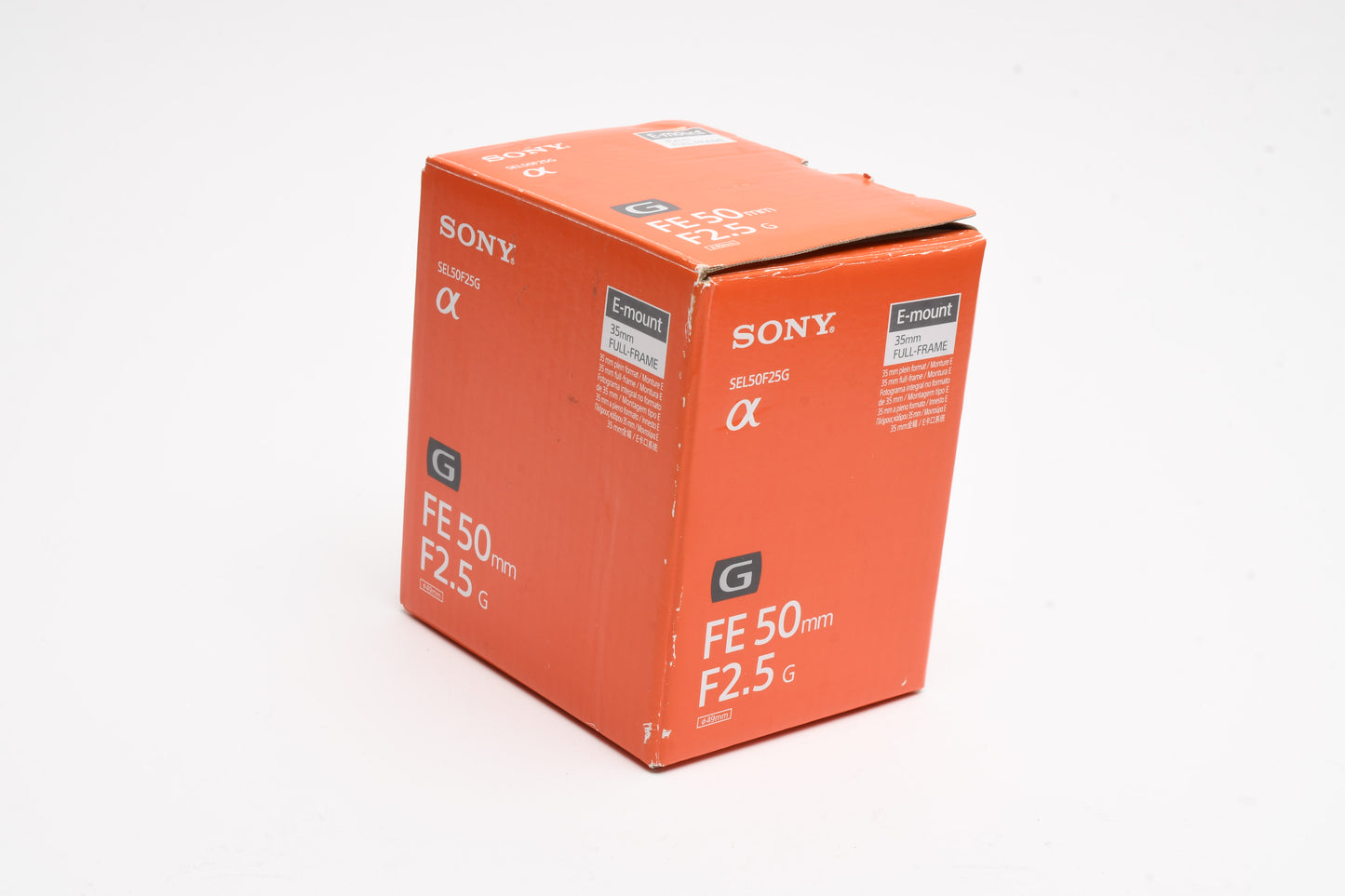 Sony FE 50mm f2.8G E-Mount lens SEL50F28G w/Hood (Black) Mint, Boxed