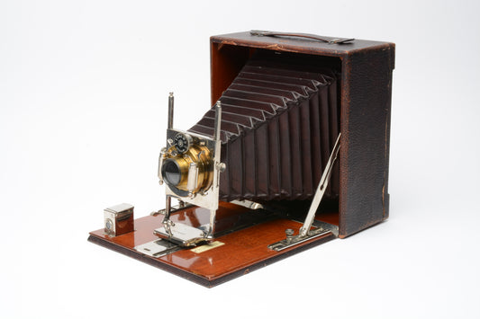 Conley 5x7 Antique Vintage folding camera. case, VERY clean, works! nice!