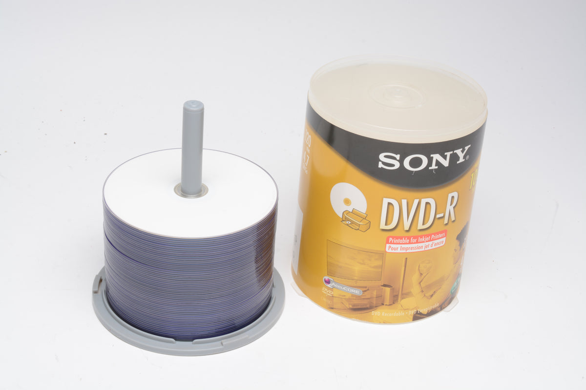 56X Sony DVD-R 4.7GB 120min 16X Optical Media Recordable, New
