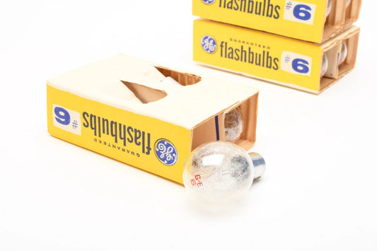 12x #6 General Electric GE Clear Flashbulbs (3x set of 4) - New in Box