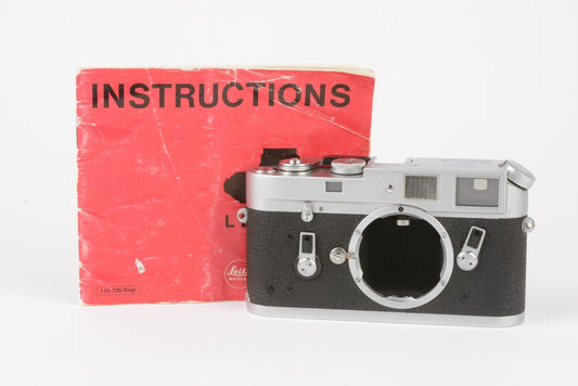 Leica M4 35mm Silver Rangefinder Body, Manual, Accurate, Very Clean, Nice!!