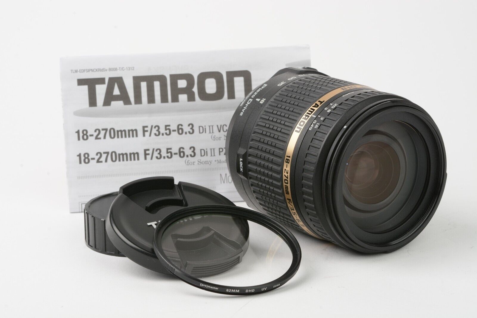 EXC+++ TAMRON AF 18-270mm f3.5-6.3 Di II VC B008 NIKON AF MOUNT,  CAPS+UV+INST.